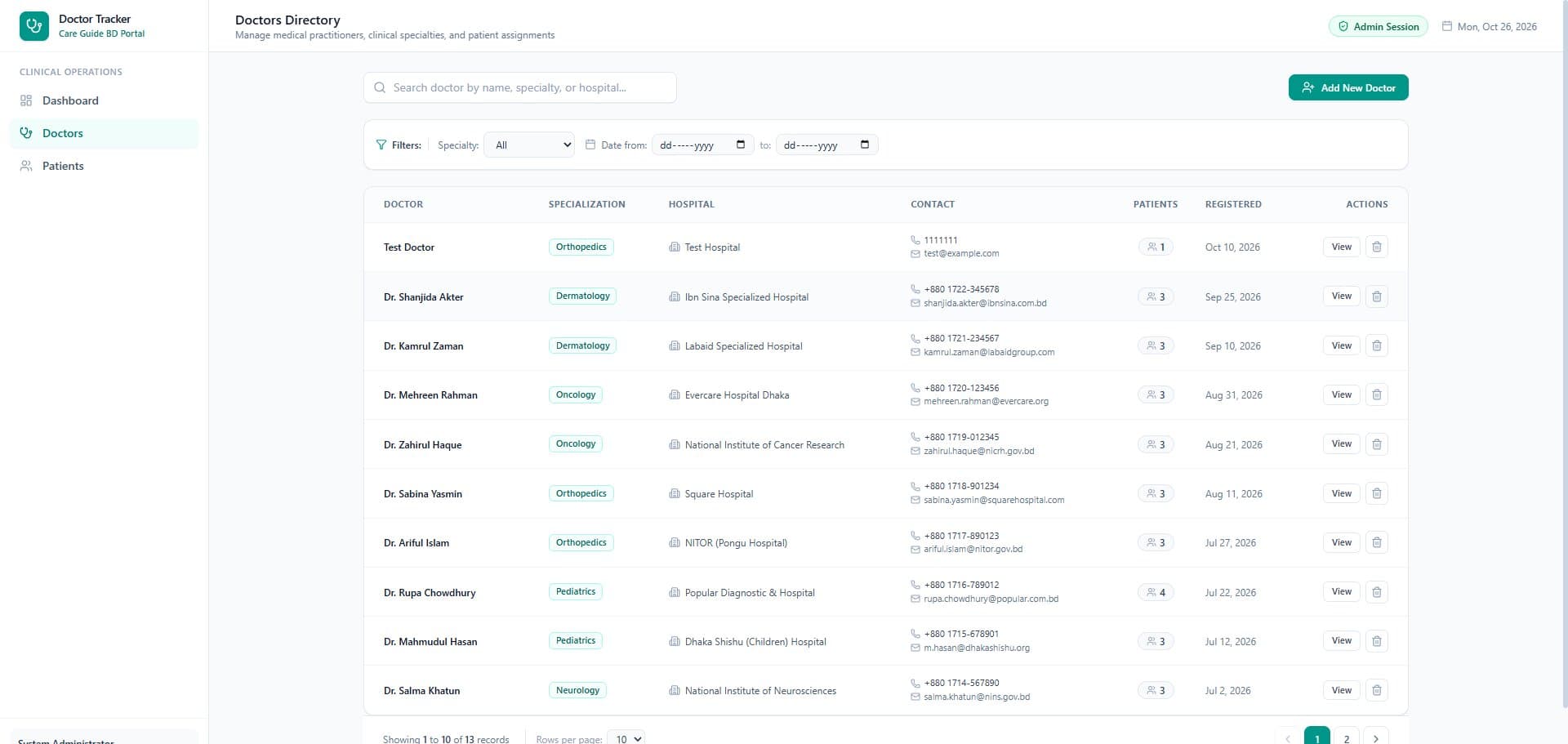 DoctorTracker screenshot 1