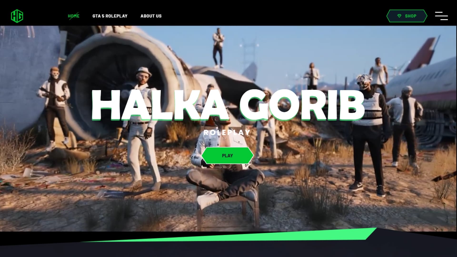 Halka Gorib Website screenshot