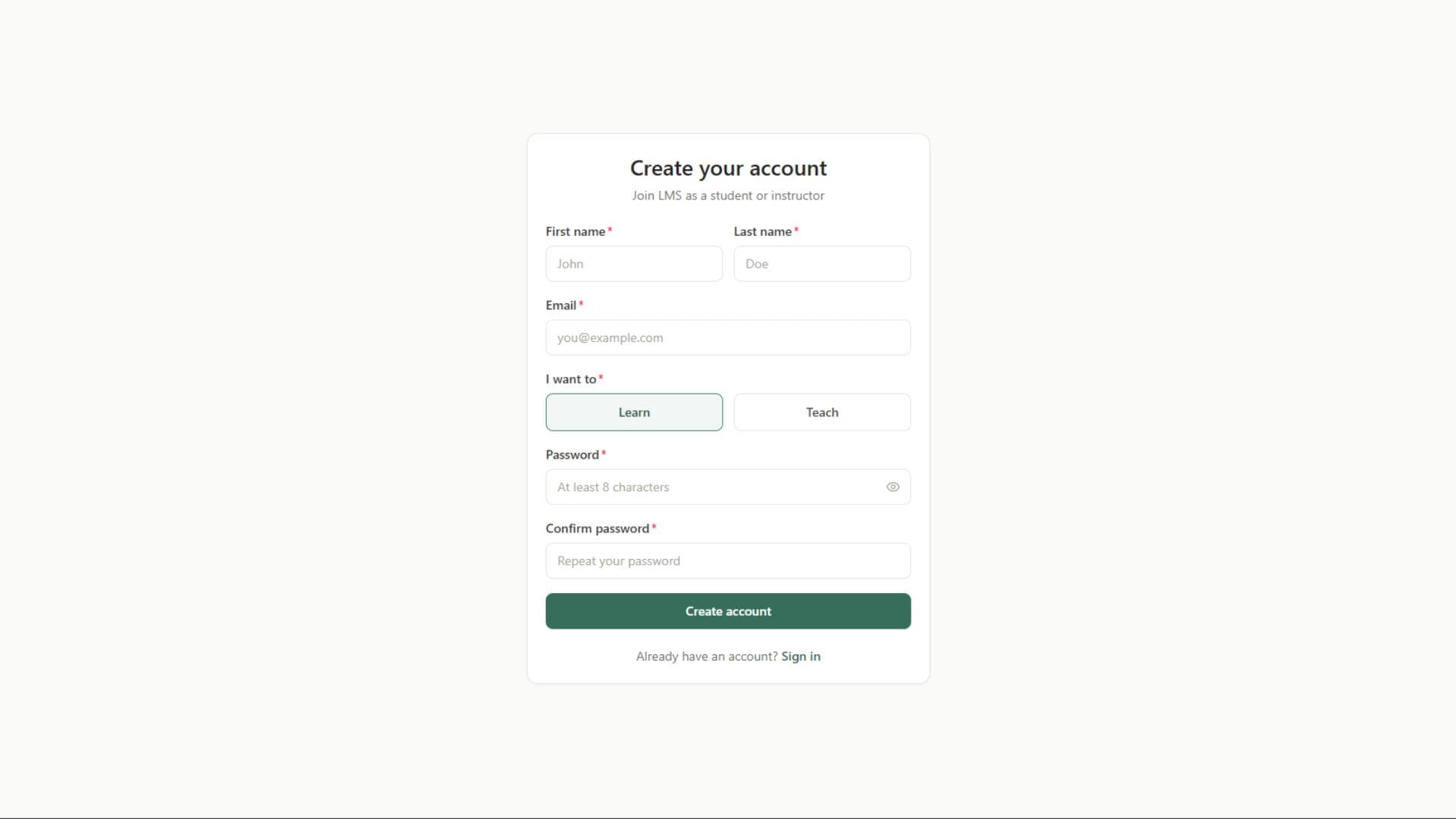 Learning Management System screenshot 3