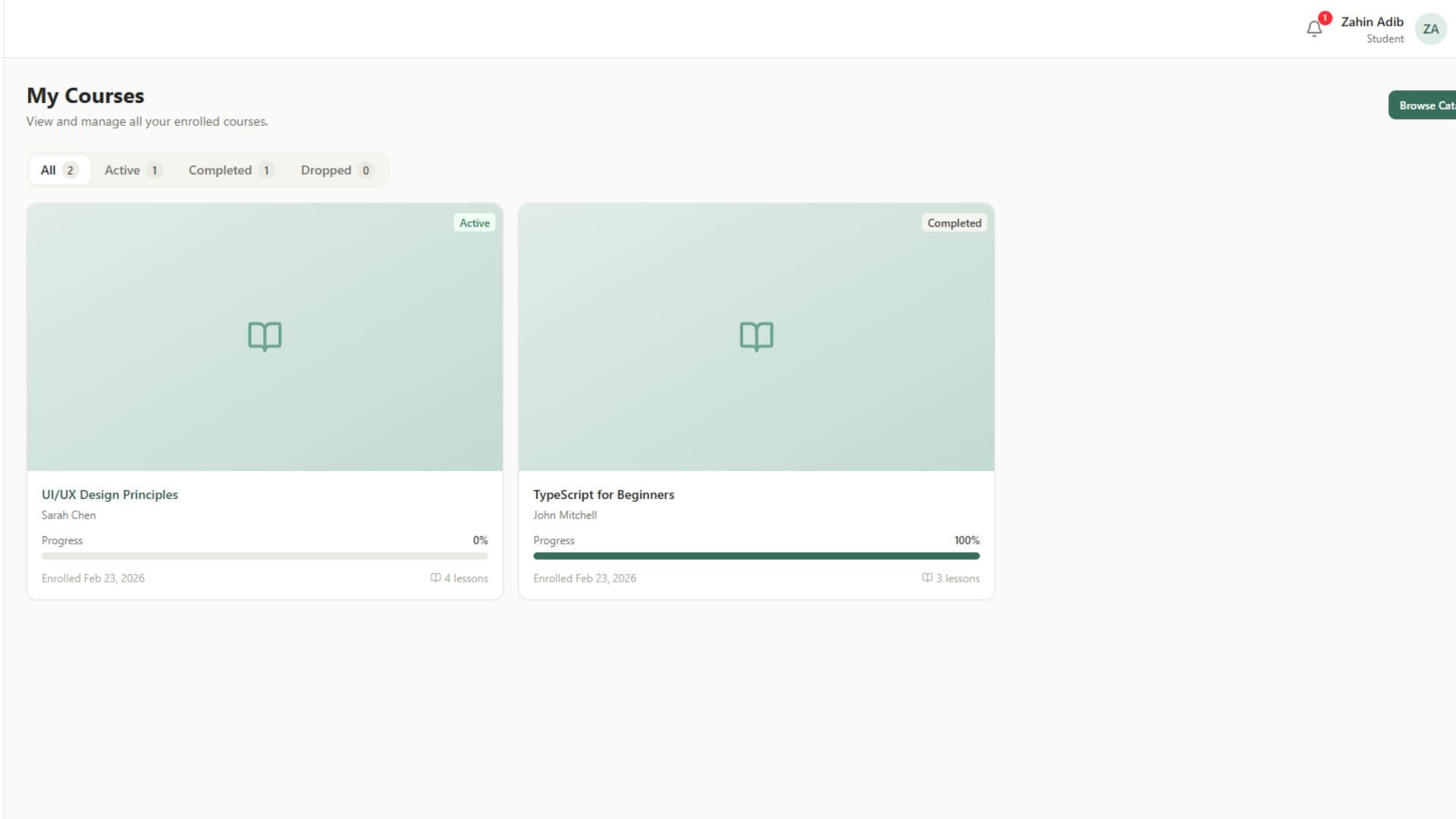 Learning Management System screenshot 5