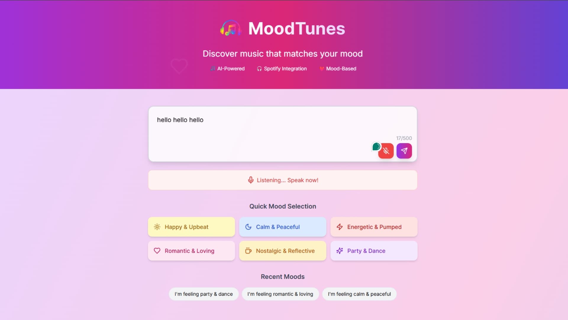 MoodTunes screenshot 3
