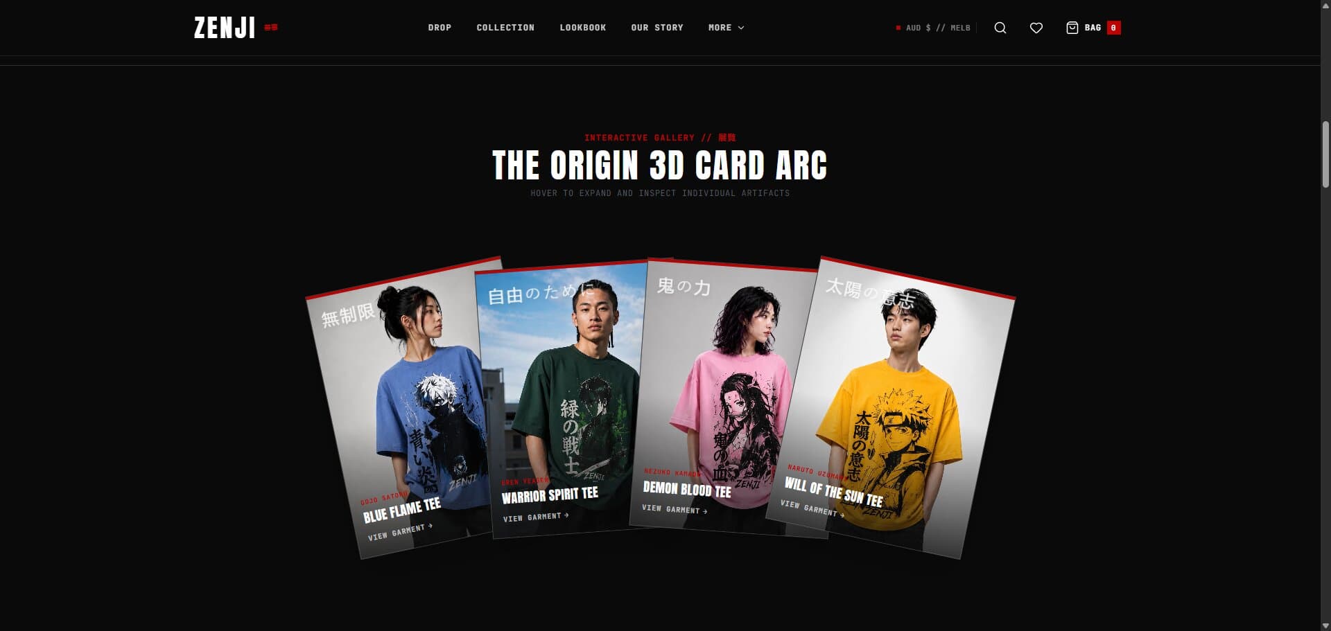 Zenji Streetwear Storefront screenshot 1